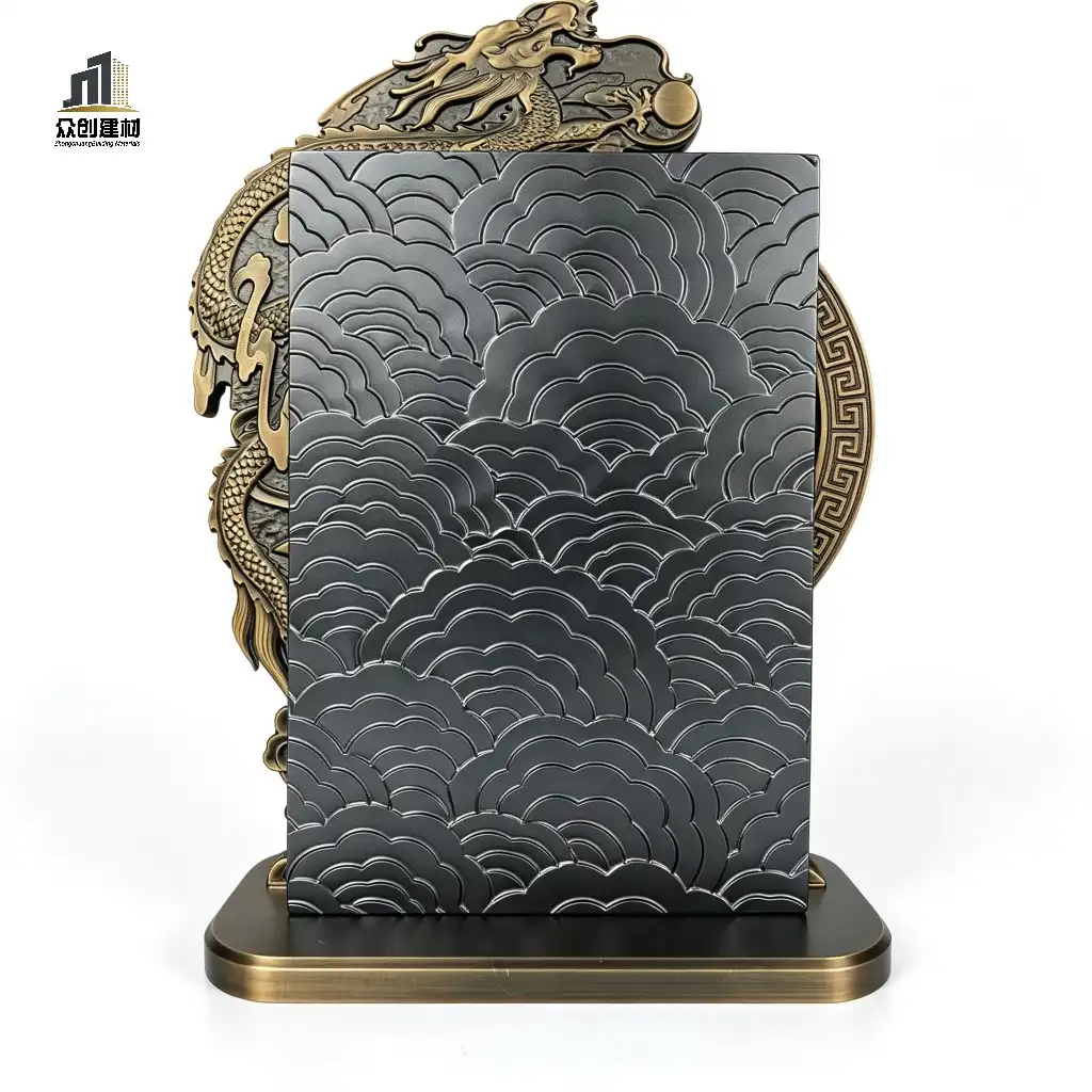 Custom 3D Textured Embossed Aluminum Panel | CNC Carved Relief Decorative Cladding